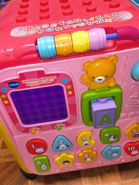 V-Tech Ultimate Alphabet Activity Cube - Pink